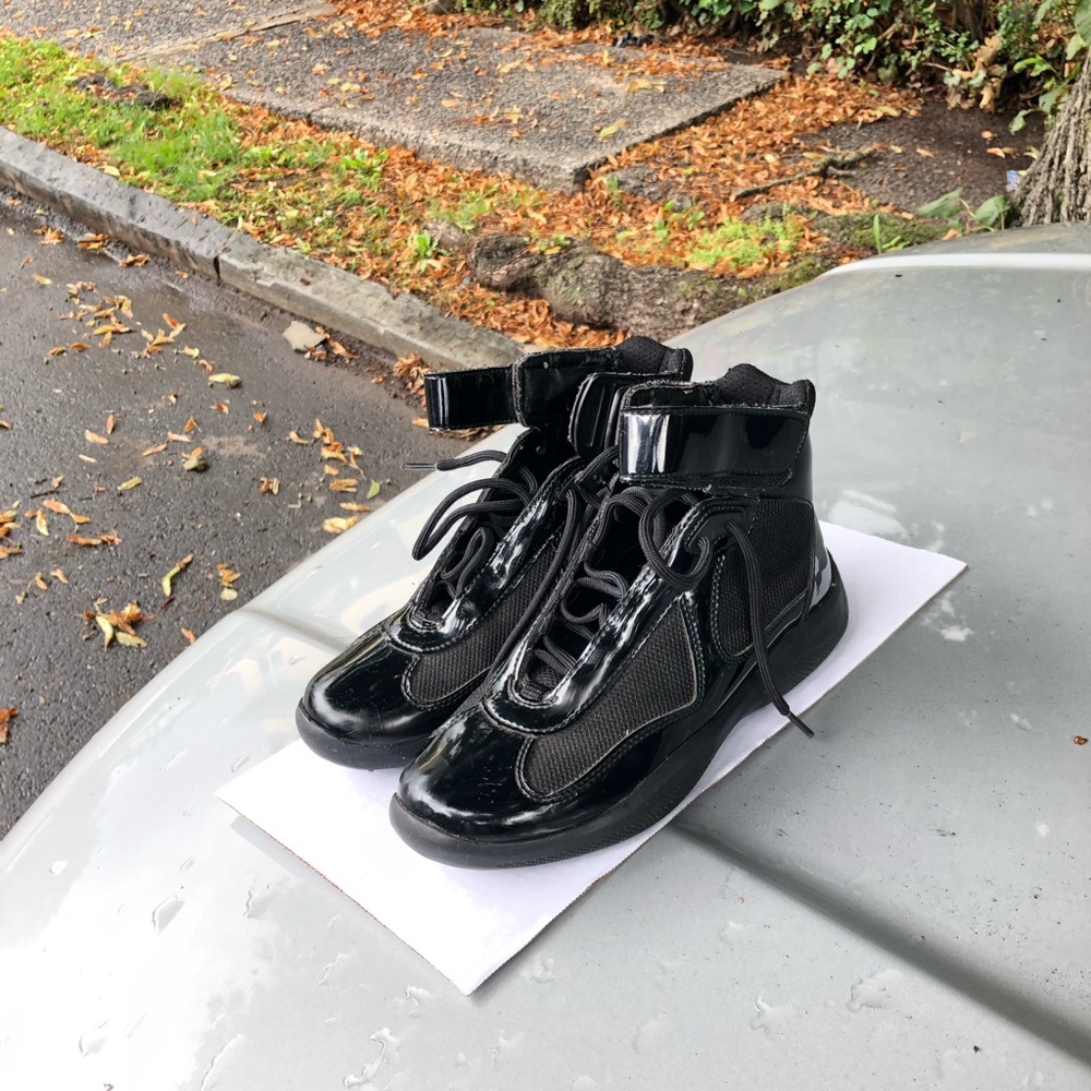 PRADA AMERICAS CUP HIGH-TOP SNEAKER